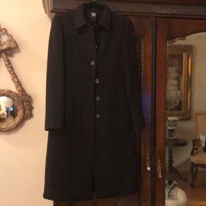 Classic dark brown Worth coat
